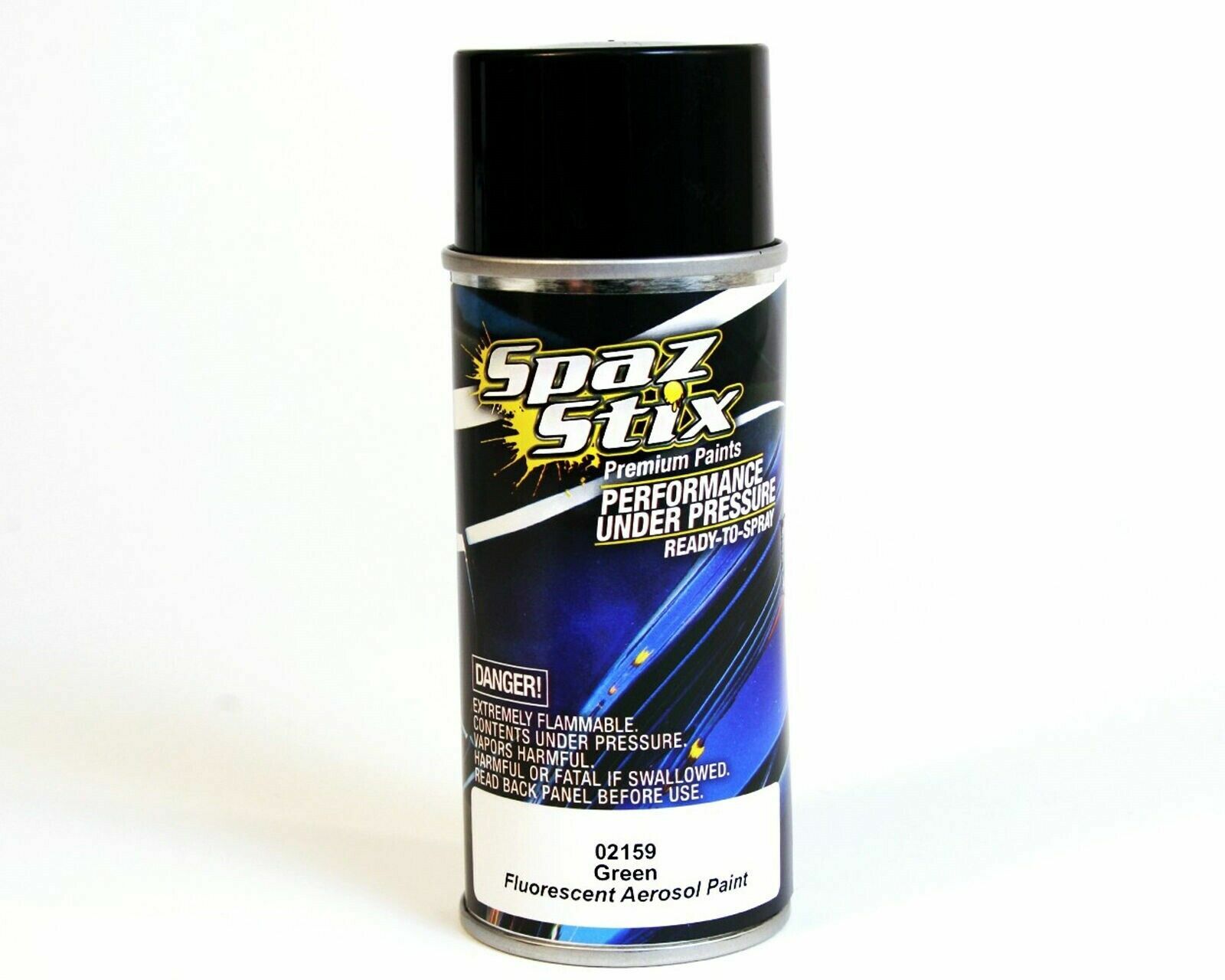 Spaz Stix SZX02159 Green Fluorescent Paint Aerosol FOR R/C Lexan Body