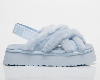 

Женские UGG Wmns Disco Cross Slide светло-голубой, Light blue, UGG Wmns Disco Cross Slide