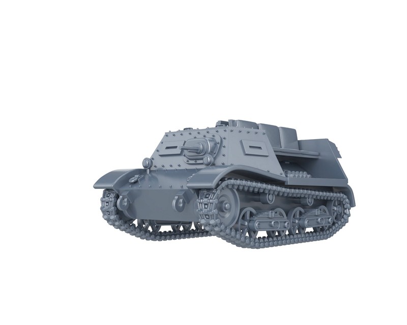 Wwii Soviet Ussr - T-20 Komsomolets Tractor - 1/56 1/72 1/87 1/100 3d Printed