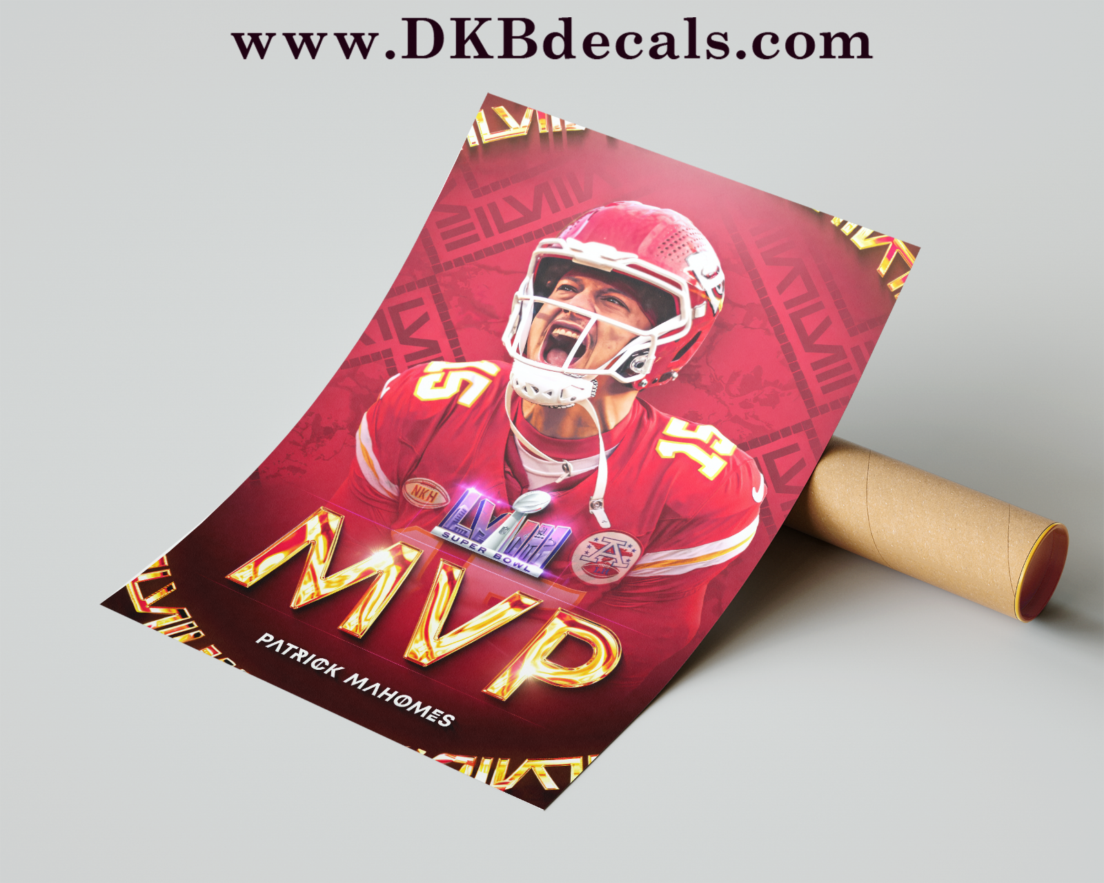 Kansas City Chiefs Super Bowl LVIII Champions Poster - Various Sizes to 13"x19"