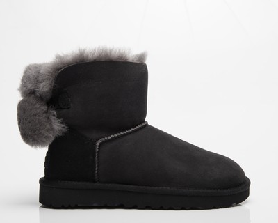 

UGG Wmns Mini Bailey Fuzzy Bow Женщины черный, UGG Wmns Mini Bailey Fuzzy Bow