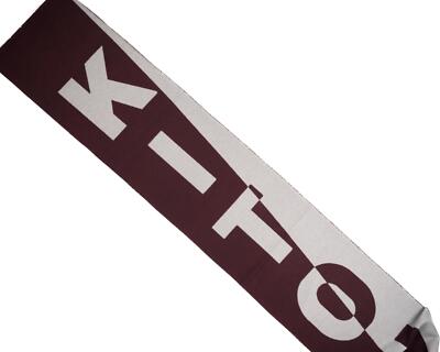 Pre-owned Kiton Napoli $1,050 Burgundy Gray 100% Cashmere Fringe Scarf 78"x13" In Red