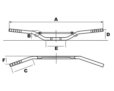 TRW Lenker Apehanger schwarz mit ABE 