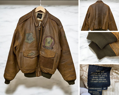 nm-2184.AVIREX アヴィレックス A-2 FLIGHT JACKET AVIREX A-2 Flight Jacket auth Leather men Size XS Brown | eBay