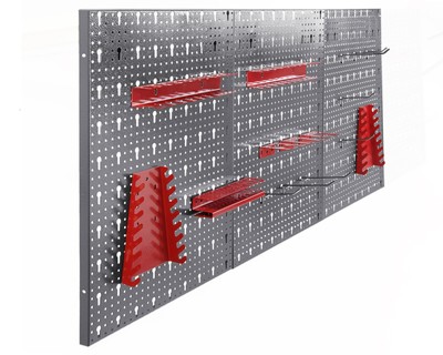 Ondis24 Werkstatt Set 120 cm rot Werkbank Metall Werkzeugschrank Lochwand Haken