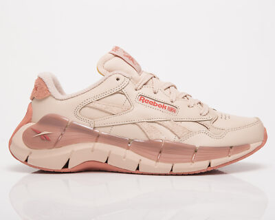 

Женские беговые кроссовки Reebok Zig Kinetica 2.5 Plus Soft Ecru Canyon Coral Running, Розовый, Reebok Zig Kinetica 2.5 Plus