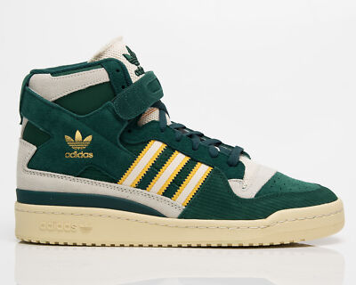 adidas Originals Forum 84 High Мужские студенческие зеленые/кремово-белые/насыщенно-золотые