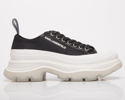 

Karl Lagerfeld Luna Summer Lo Shoe Женские черные парусиновые повседневные кроссовки Lifestyle, Черный, Karl Lagerfeld Luna Summer Lo Shoe