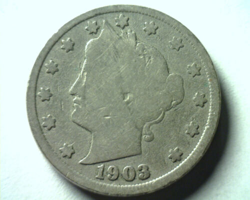 1903 LIBERTY NICKEL GOOD G NICE ORIGINAL COIN FROM BOBS COINS ...