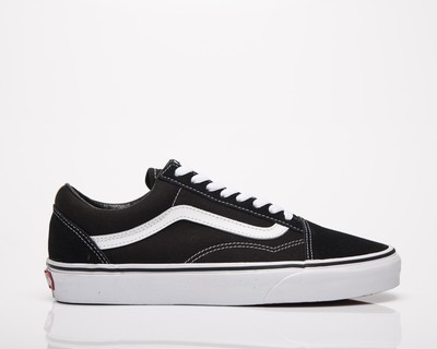 

Vans Old Skool Мужская черно-белая спортивная обувь для образа жизни Повседневная обувь на шнуровке, Черный, Vans Old Skool