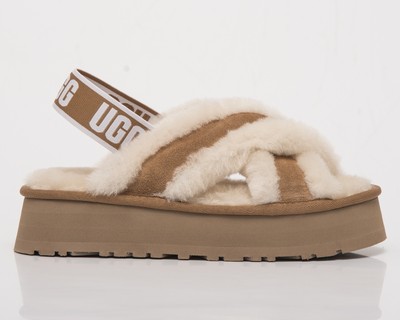 

UGG Wmns Disco Cross Slide Women каштановый, Коричневый, UGG Wmns Disco Cross Slide