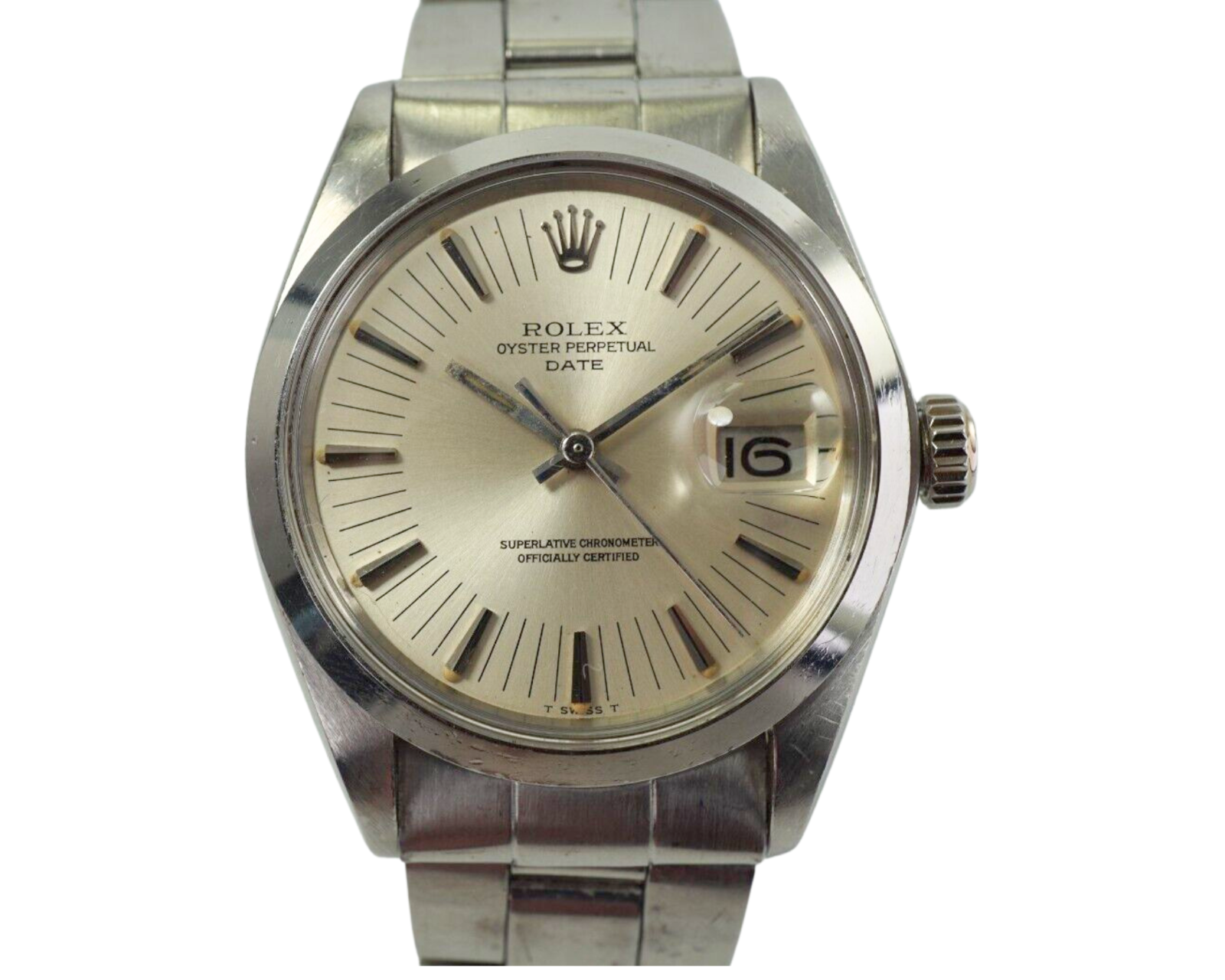 Rolex Radial Dial Stainless Steel Date Oyster Bracelet Ref Rolex Radial Dial Stainless Steel Date Oyster Bracelet Ref