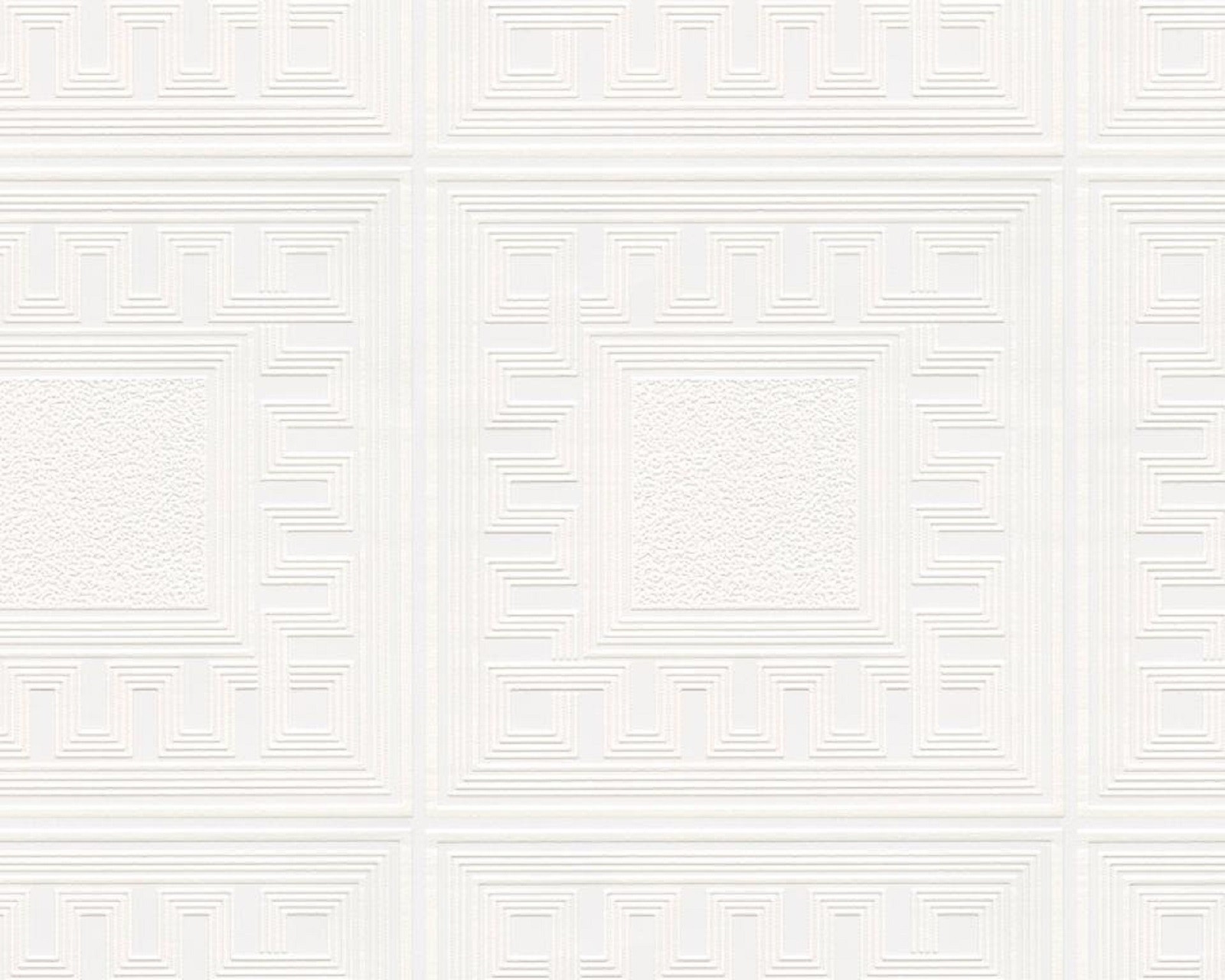 White Blown Vinyl Wallpaper Embossed Textured Patterned Paintable 5835