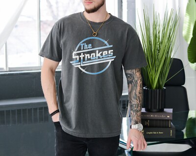 The Strokes Logo T-Shirt Indie Alternative Rock Band Comfort Colors 1717 Tee