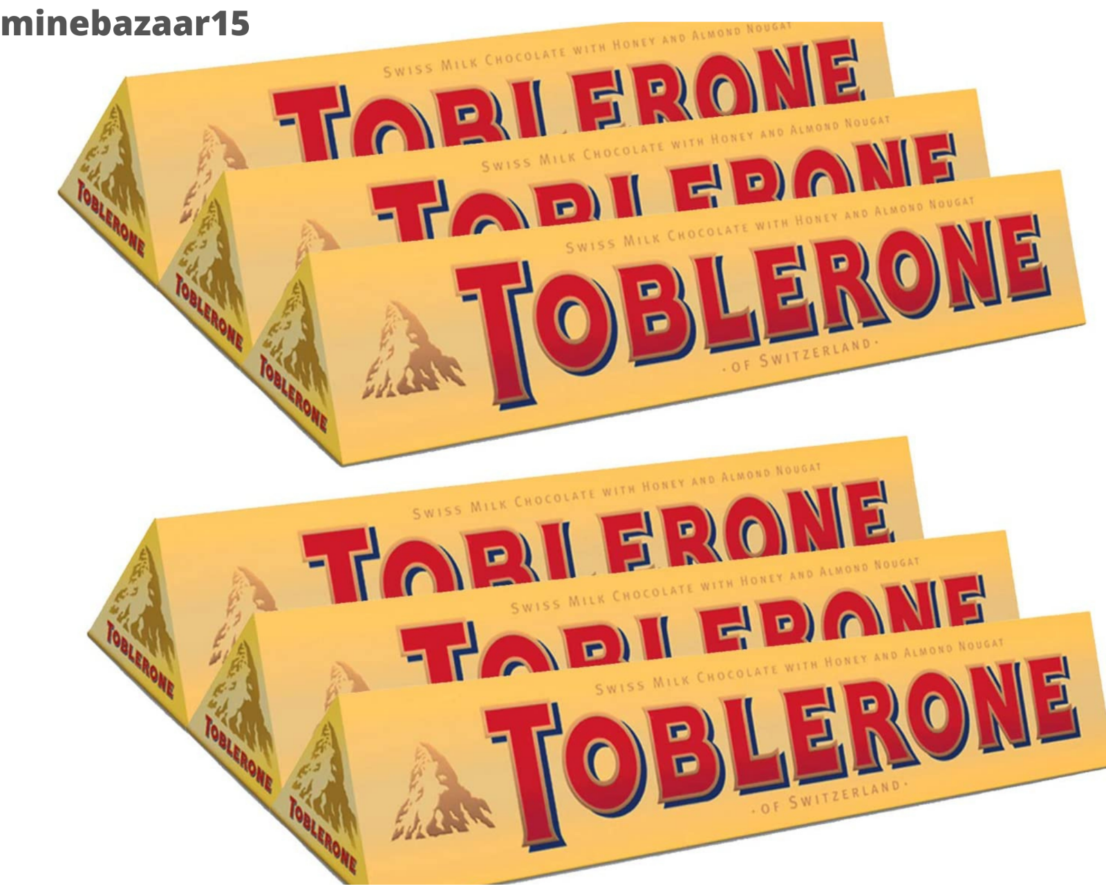 Пирамида из упаковок Toblerone