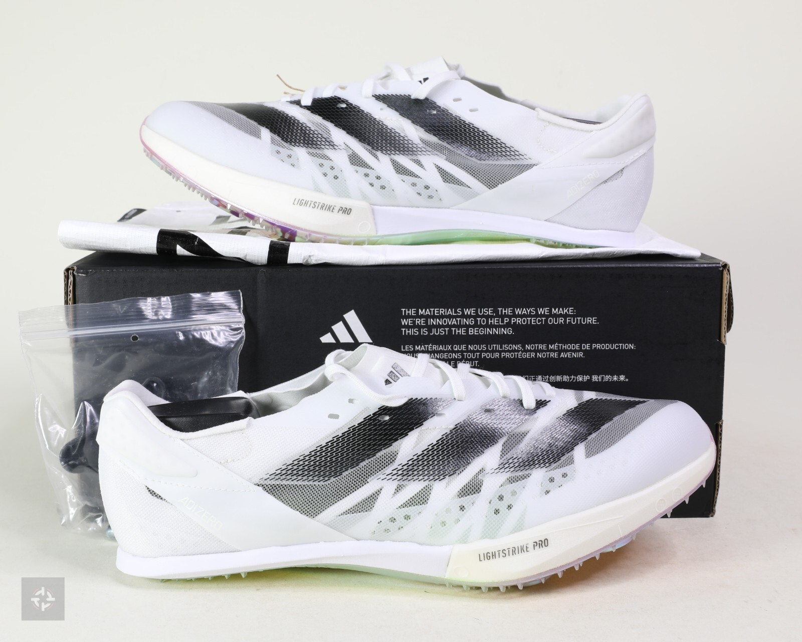 Adidas Adizero Prime SP2 White Athletic Track Spikes Men's Adidas Adizero Prime SP2 White Athletic Track Spikes Men's
