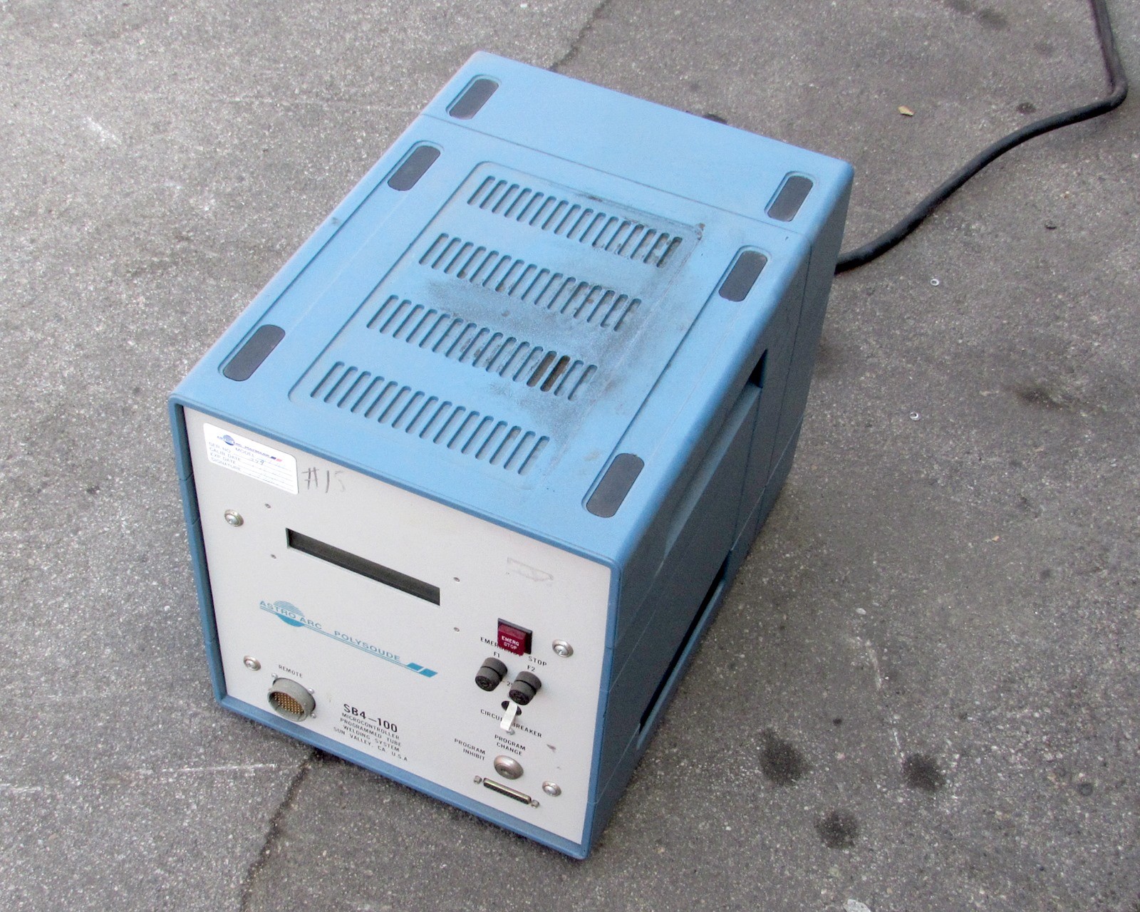 Astro Arc Polysoude SB4-100 Tube Welding Microcontroller - 115V, 15 A, 50/ 60 Hz