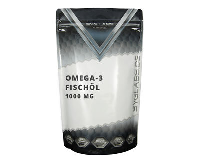 Omega 3 Kapseln 1000 mg - 500 Gel Kapseln Fischöl Omega 3 1000mg Beste Qualität