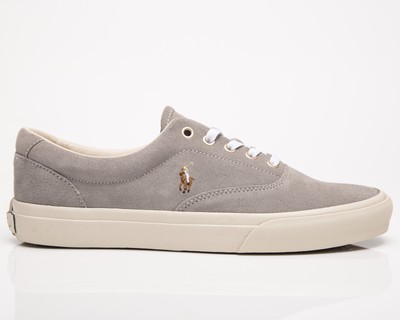 

Polo Ralph Lauren Keaton Мужские мягкие серые повседневные спортивные кроссовки для образа жизни, Grey, Polo Ralph Lauren Keaton