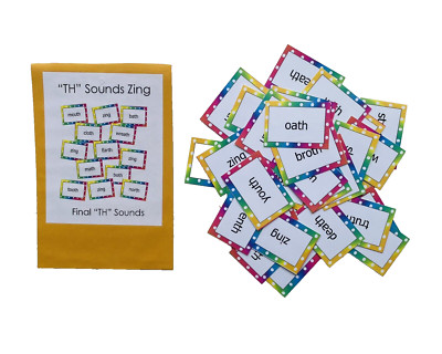 Teacher Made Literacy Center Learning Resource Game Final TH Sounds