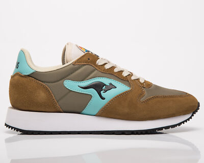 

KangaRoos Rally Trail Мужская седельная коричневая зеленая повседневная обувь для образа жизни, Коричневый, KangaRoos Rally Trail