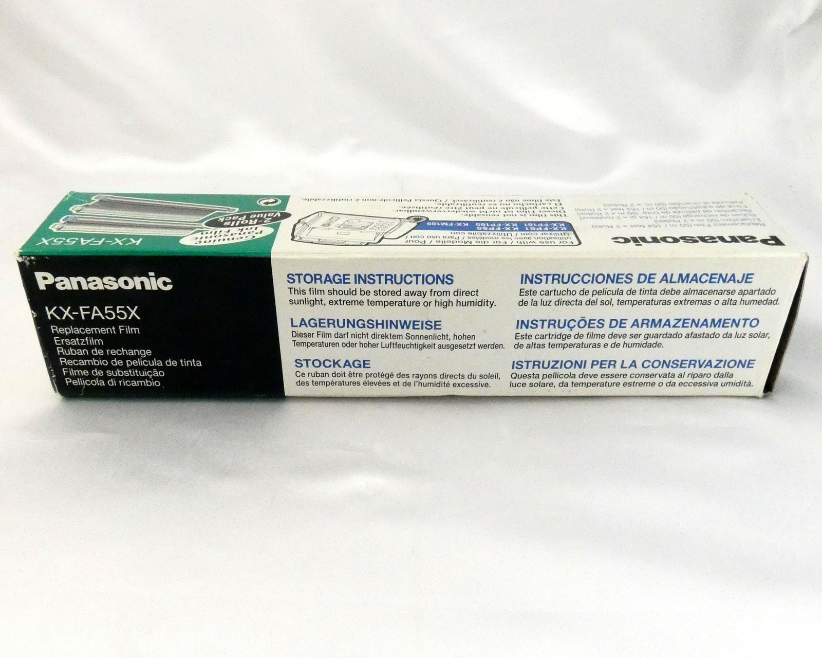 Panasonic KX-FA55X Fax Replacement Film ~ 2 Pack