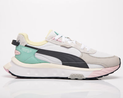 

Мужские повседневные кроссовки Puma Wild Rider Layers белого черного дерева для спортивного образа жизни, Белый, Puma Wild Rider Layers