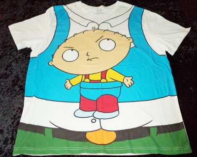 Halloween Family Guy Peter & Stewie Men's Costume T-Shirt (XLarge or XXLarge)