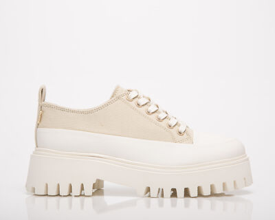 

Женские парусиновые туфли BRONX Groov-Y на шнуровке Camel Low Casual Lifestyle Shoes Ботинки, Бежевый, BRONX Groov-Y Lace Up Canvas
