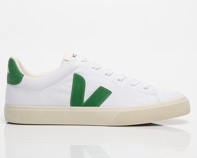 Veja Campo Canvas Men белый/изумрудный