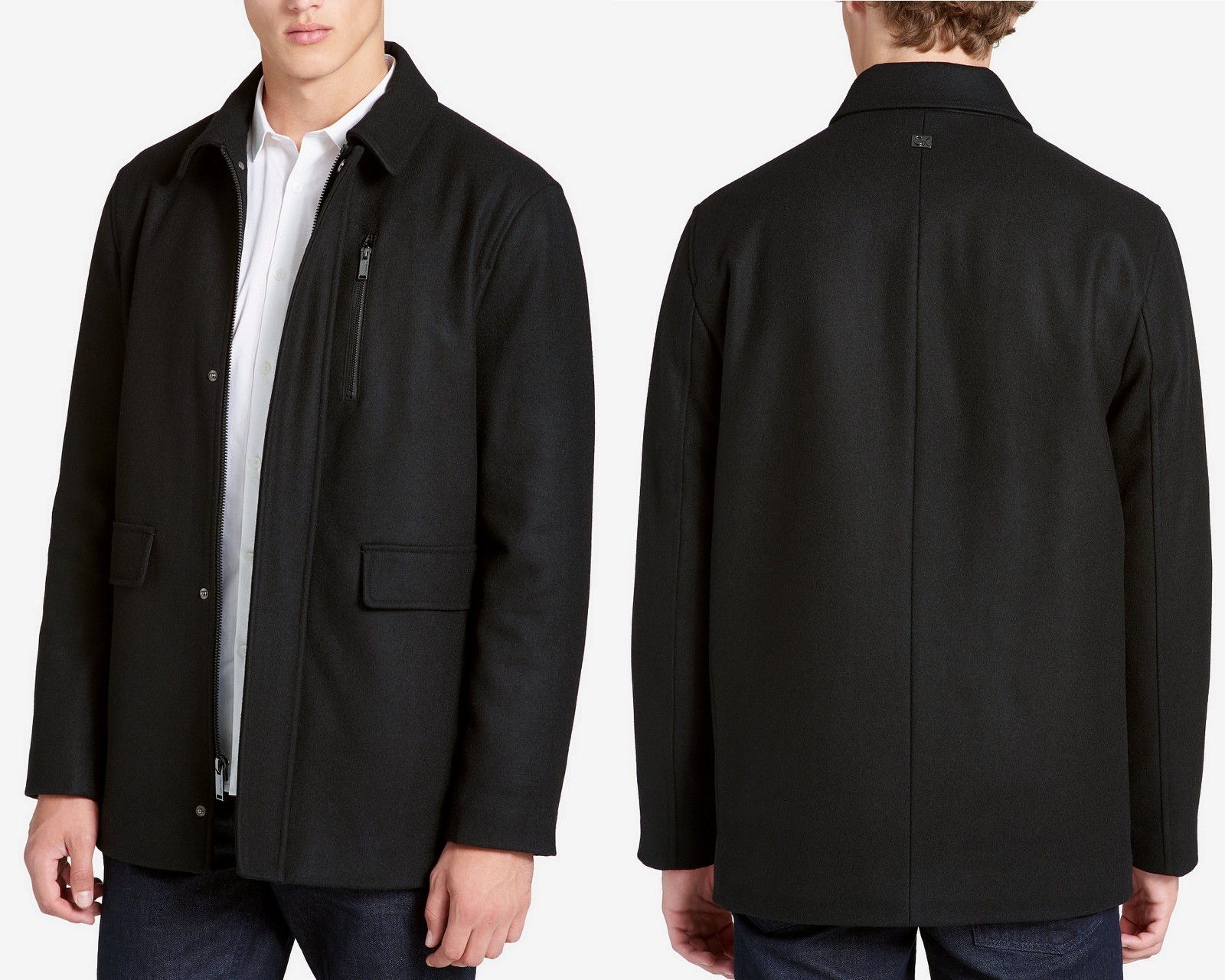 calvin klein men's car coat