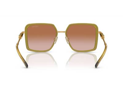 Pre-owned Versace 0ve2261-150913 Transparent Green Sunglasses