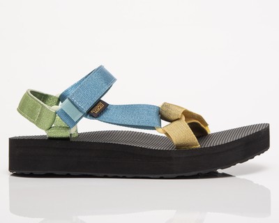 

Универсальные женские многоцветные повседневные сандалии Teva Midform цвета синий металлик Lifestyle, Teva Midform Universal