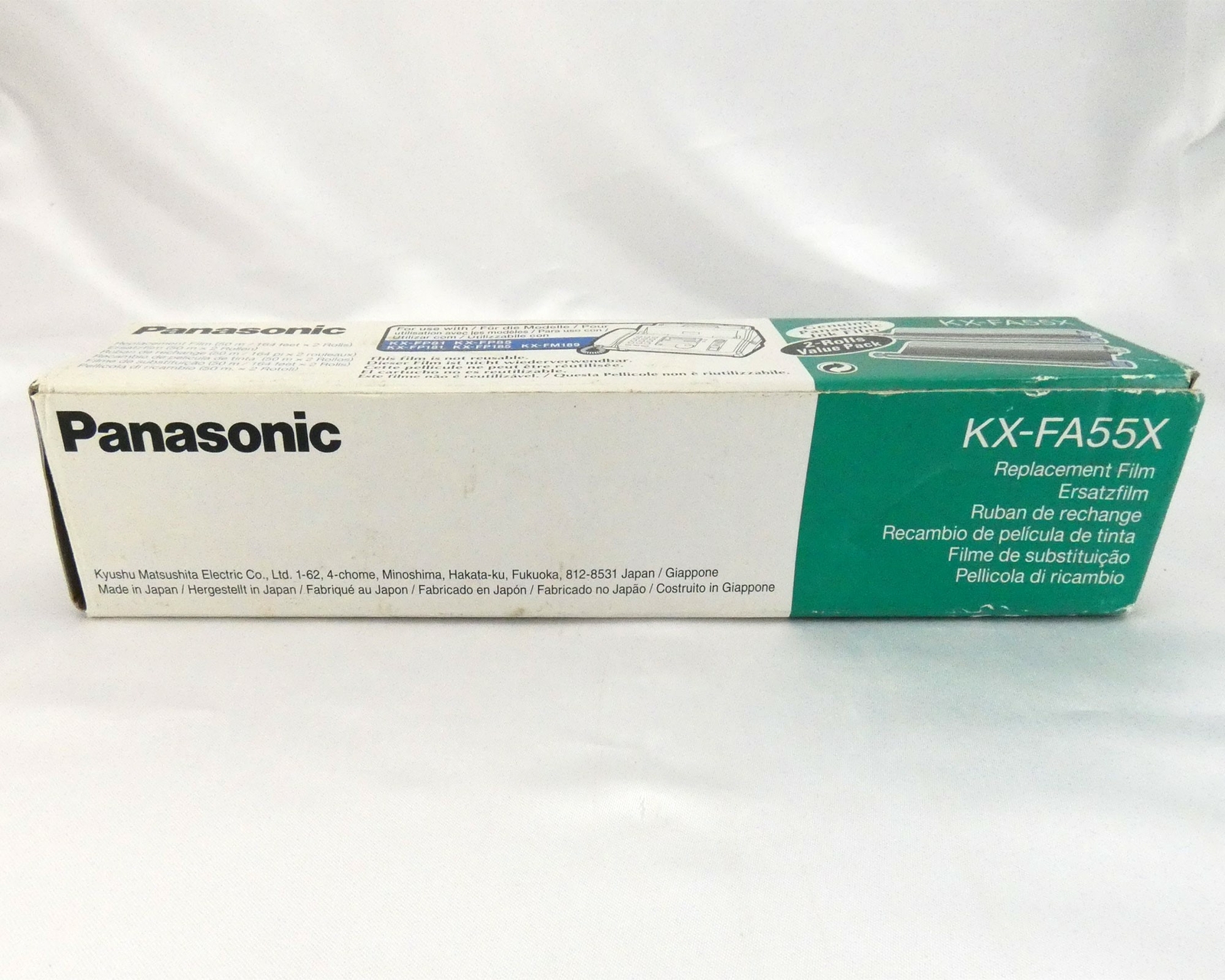 Panasonic KX-FA55X Fax Replacement Film ~ 2 Pack