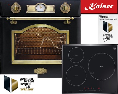 Kaiser Herdset Backofen Kochfeld Kombination Einbau Backofen Induktionskochfeld