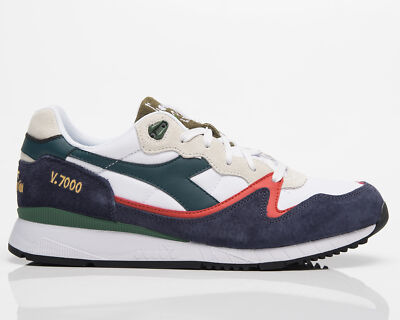 Diadora Unisex V7000 Navy Men белый/классический темно-синий/темно-красный