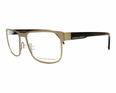 NEW AUTHENTIC PORSCHE DESIGN RECTANGULAR EYEGLASSES P 8291 D GOLD