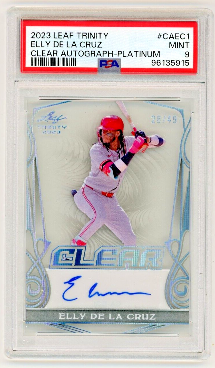 2023 Leaf Trinity Clear Autograph Platinum /49 #CA-EC1 Elly 2023 Leaf Trinity Clear Autograph Platinum /49 #CA-EC1 Elly