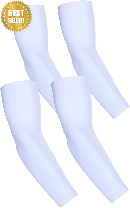 UV Protection Cooling Arm Sleeves - UPF 50 Compression Arm Sleeves for Men/Women