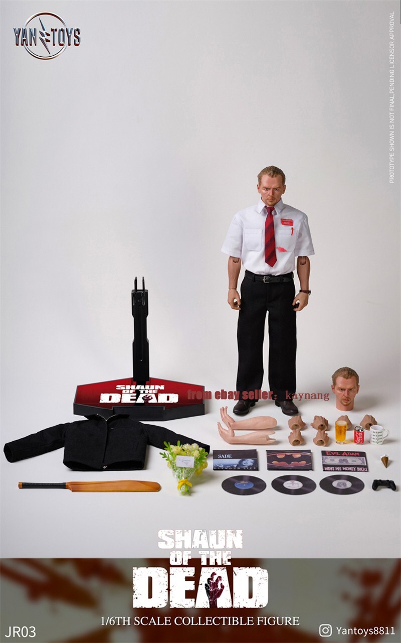YAN TOYS JR03 Shaun Of The Dead 1/6 Scale Shaun Action