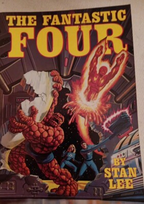 THE FANTASTIC FOUR by Stan Lee Marvel 1979  Fireside Book VF thing mr marvel