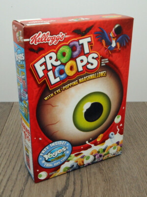 マッコラソープ 12個 Vtg Froot Loops Cereal w/Eye-Popping Marshmallows 11 Oz Full