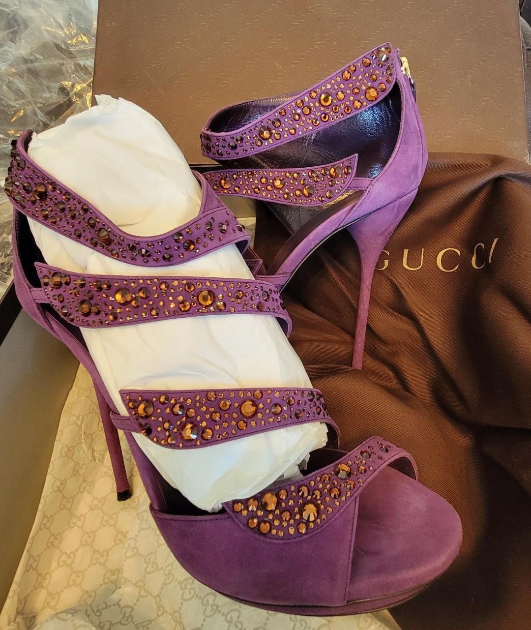 ◆GUCCI 23AW◆ ベルト付き ベロア パンツ / Dark Purple ◆ $_57.JPG?set_id=880000500F