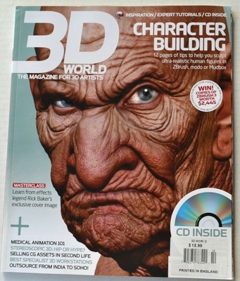 3D WORLD Magazine October 2007 Character Building, Medical Animation 101