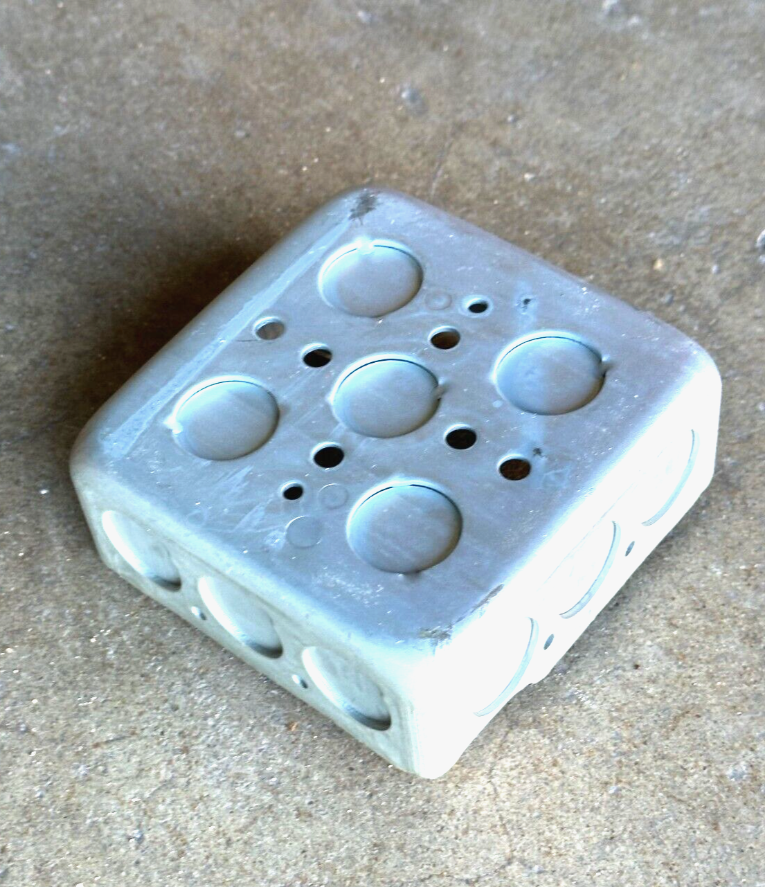 6-PK 4"x1.5" SQUARE ELECTRICAL BOX Galvanized Steel =RACO 190 52151-1/2 4S-1/2