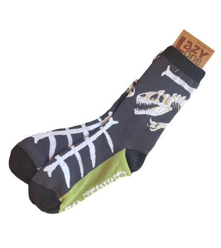 Lazy One Adult SZ. 9-11 Adults Men Women Dinosaur Bones Extinct Black
