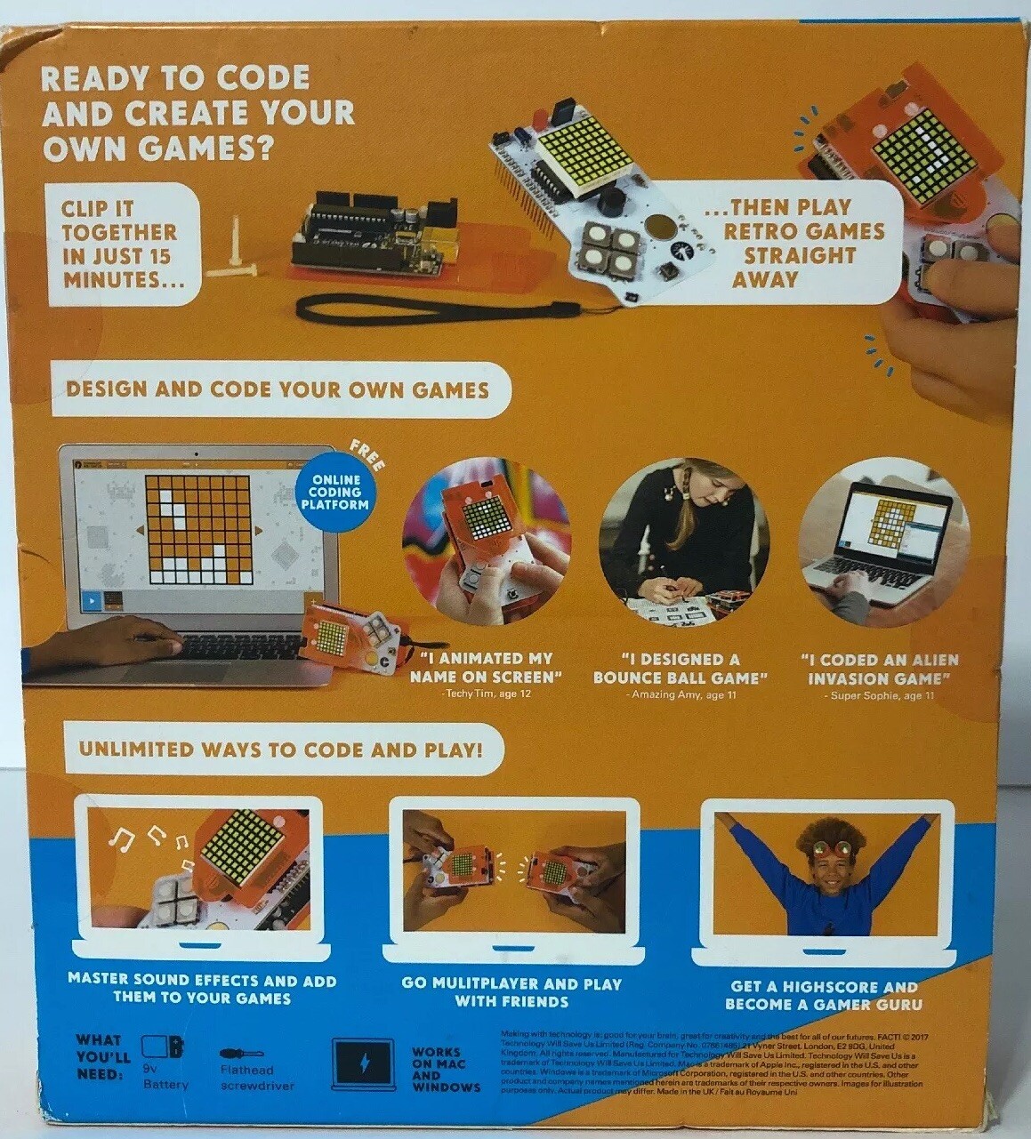 Tech Will Save Us, Gamer Kit Educational STEM Toy New In Box