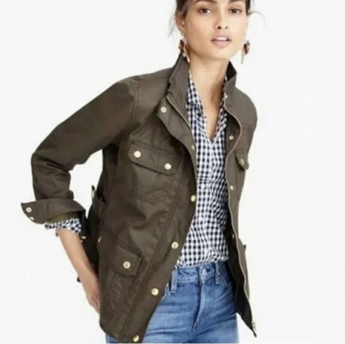 J.CREWミリタリーm51フィールドジャケットダブルジップリップストップ生地 Field Jacket For Men | Factory