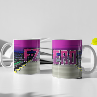 F-Zero Captain Falcon Mug 11 oz & 15 oz Tea White Video Games SNES Racing New