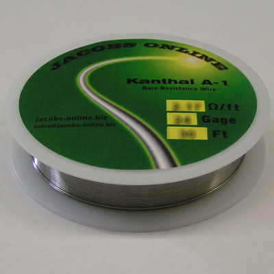 Kanthal A-1 (A1) resistance wire, 22 gauge, 30 feet